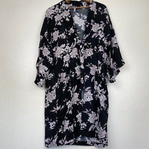 Spiritual Gangster Purple Floral Robe
